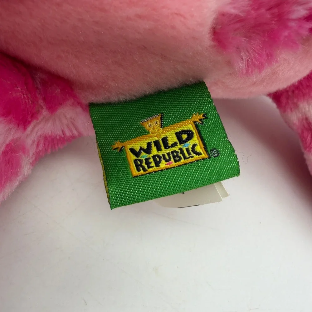Wild Republic Pink Sea Turtle Plush Stuffed Animal Pink Patterned 2013 K&M